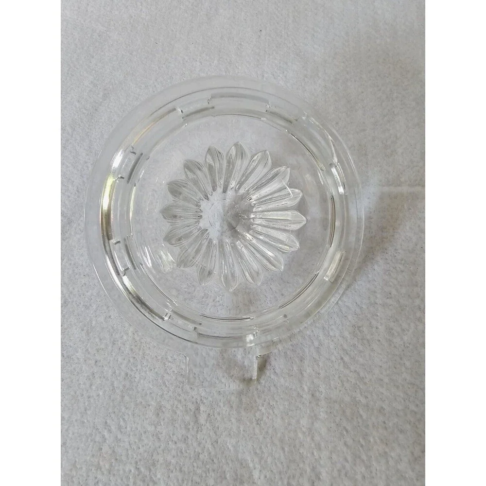 Vintage Clear Glass Lemon Orange Lime Citrus Juicer Squeezer Reamer Kitchenware*
